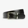 Next Herren TAN/BLACK SIGNATURE ITALIAN LEATHER REVERSIBLE BELT - Gürtel - Black