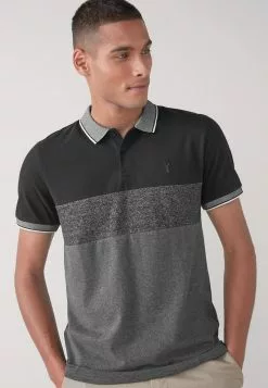 Next Herren SOFT TOUCH BLOCK - Poloshirt - Black