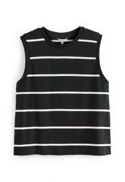 Damen NEXT CREW NECK TANK - Top - Black White Stripe -Next Großes Kaufhaus 17f84857e04e4b068a91958716934c81