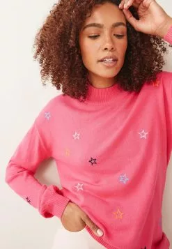 Next Damen LONG COSY - Strickpullover - Pink -Next Großes Kaufhaus 18ad8fc3fa384f59a03ec043e3eb7b6f