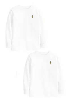 Next Kinder 2 PACK - Langarmshirt - White