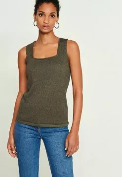 Next Damen Top - Khaki