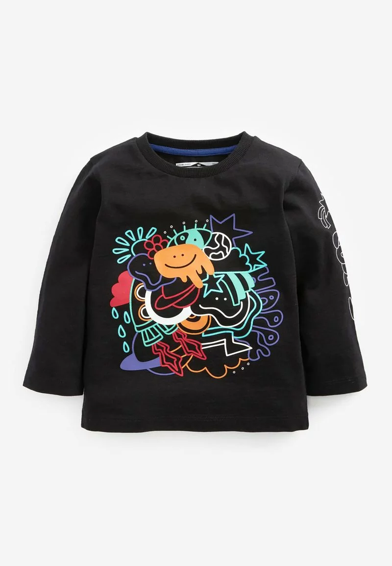 Next Kinder BRIGHT LONG SLEEVE - Langarmshirt - Black 1 Next Kinder BRIGHT LONG SLEEVE - Langarmshirt - Black