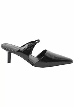 Next POINT TOE PART BUCKLE - Pantolette Hoch - Black | Damen