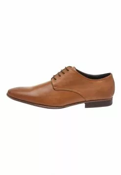 Next Herren TAN TEXTURED DERBY SHOE - Business-Schnürer - Brown