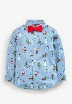Next Kinder CHRISTMAS SET - Hemd - Blue
