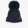 Next Kinder POM - Mütze - Dark Blue