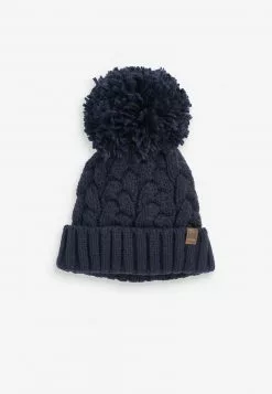 Next Kinder POM - Mütze - Dark Blue