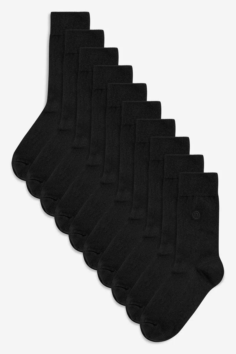 Next Herren SOCKS TEN PACK - Socken - Black 1 Next Herren SOCKS TEN PACK - Socken - Black