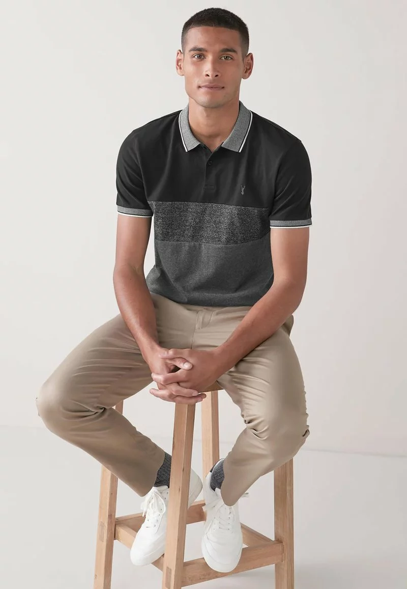 Next Herren SOFT TOUCH BLOCK - Poloshirt - Black 4 Next Herren SOFT TOUCH BLOCK - Poloshirt - Black – Bild 4