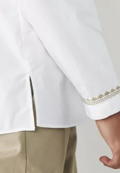 Next Herren EMBROIDERED REGULAR LENGTH KURTA - Hemd - White -Next Großes Kaufhaus 1c053dcd9adb4bb4be188f0b2d9d0a75