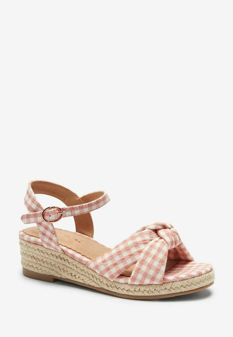 Next Kinder Riemensandalette - Pink Gingham Knot 2 Next Kinder Riemensandalette - Pink Gingham Knot – Bild 2