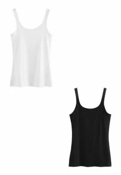 Next Damen 2 PACK - Unterhemd/-shirt - Black