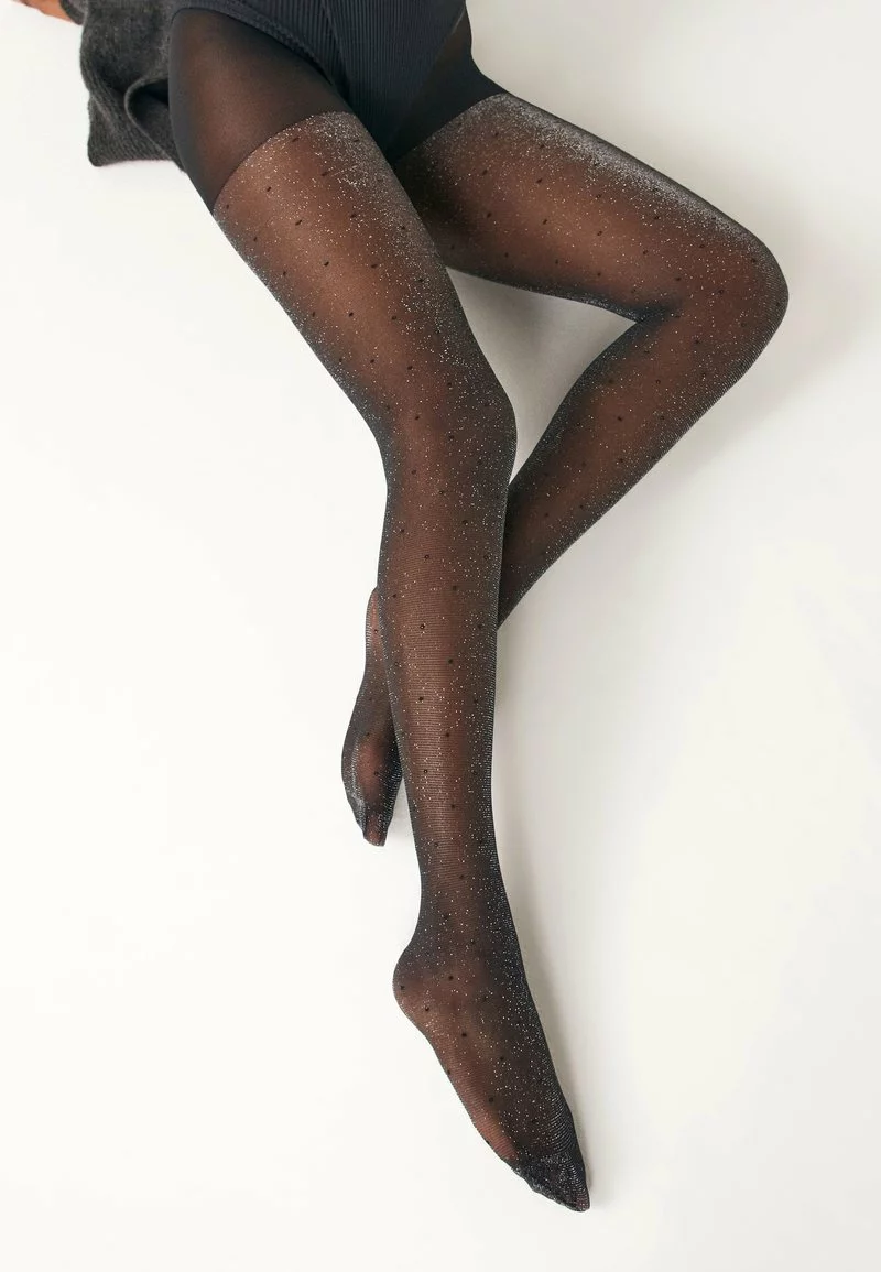 Next Damen SPOT SPARKLE 1 PACK - Strumpfhose - Black 1 Next Damen SPOT SPARKLE 1 PACK - Strumpfhose - Black