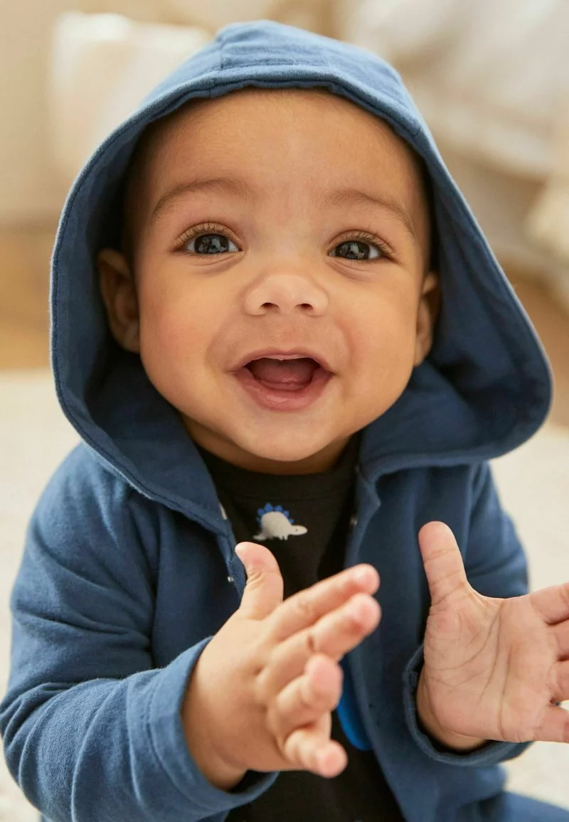 Next Kinder SLOGAN JERSEY - Sweatjacke - Navy Blue 1 Next Kinder SLOGAN JERSEY - Sweatjacke - Navy Blue