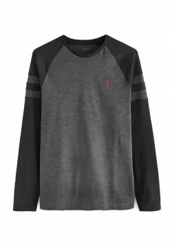 Next RAGLAN - Langarmshirt - Black Grey | Herren -Next Großes Kaufhaus 1ee78fbfef73410a9e36411a9553d35e