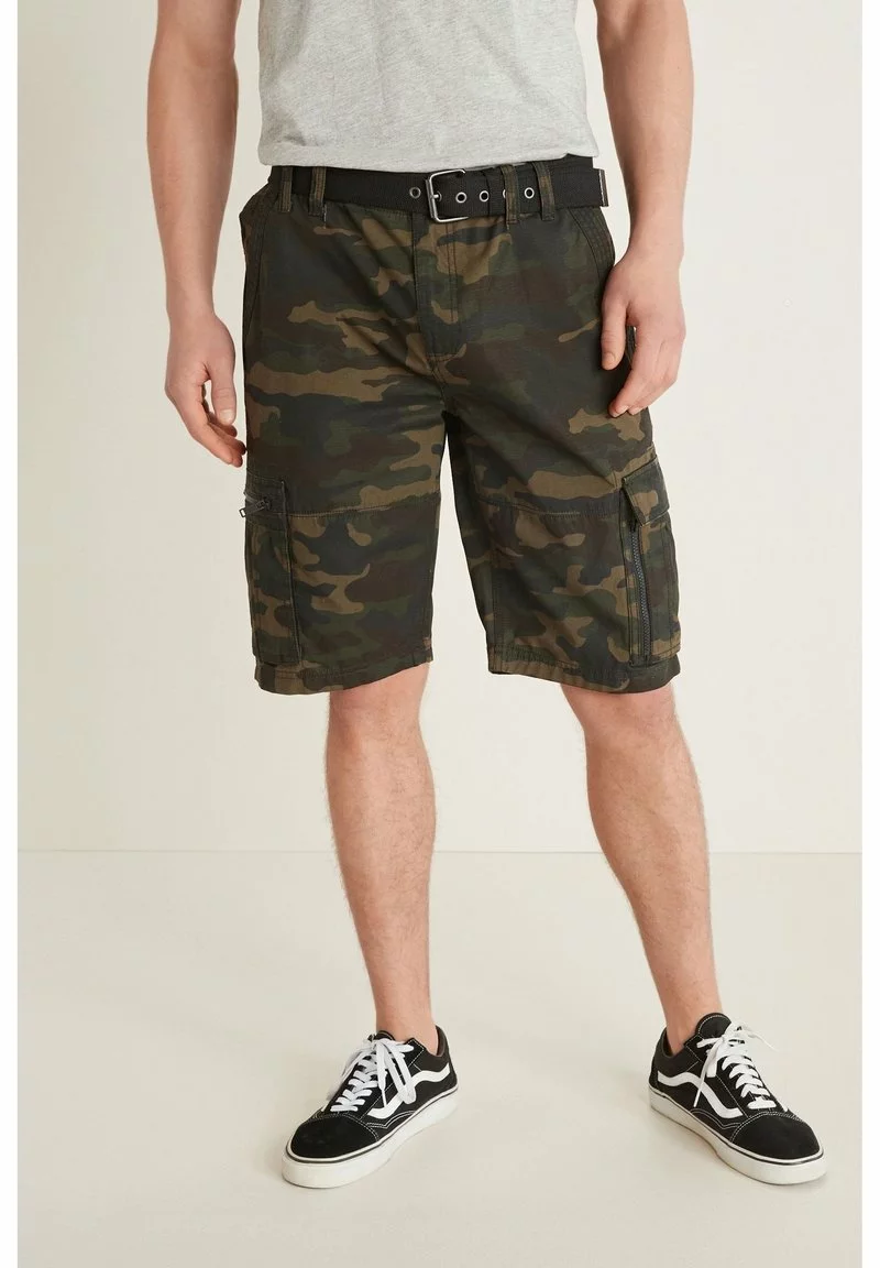 Next Herren RIPSTOP - Shorts - Khaki Green Camo 1 Next Herren RIPSTOP - Shorts - Khaki Green Camo