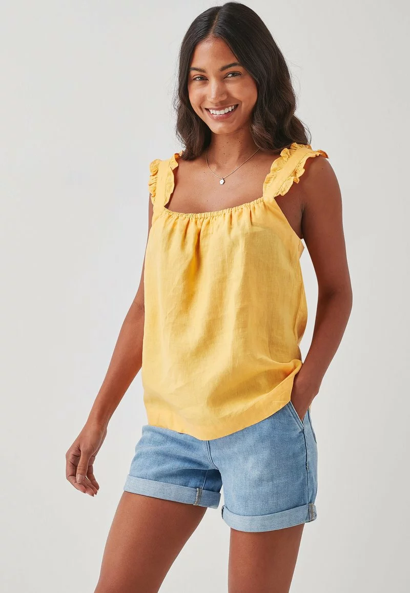 Damen MORRIS & CO AT NEXT CAMI - Top - Yellow 1 Damen MORRIS & CO AT NEXT CAMI - Top - Yellow