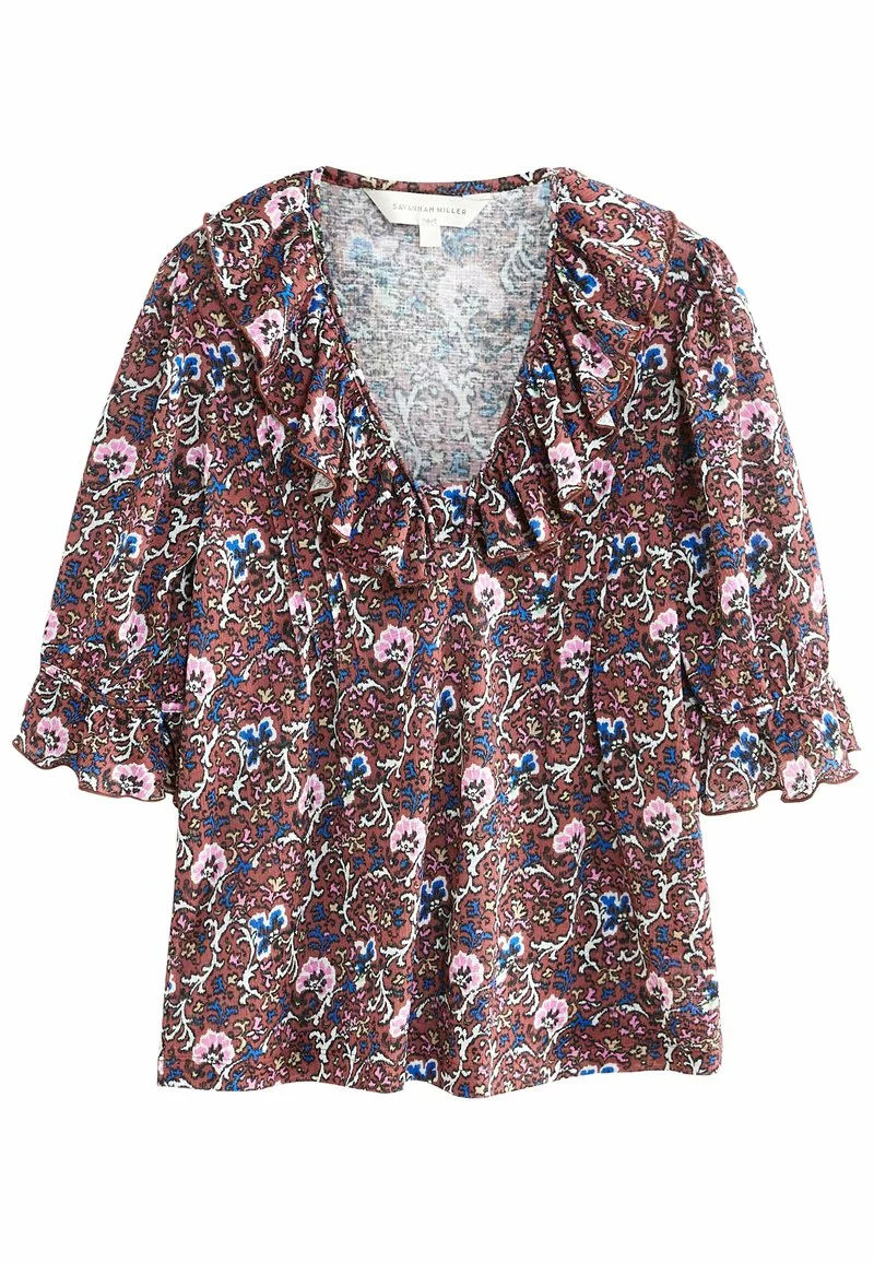 Next Damen SAVANNAH MILLER LONG SLEEVE - Bluse - Berry Red Floral 5 Next Damen SAVANNAH MILLER LONG SLEEVE - Bluse - Berry Red Floral – Bild 5