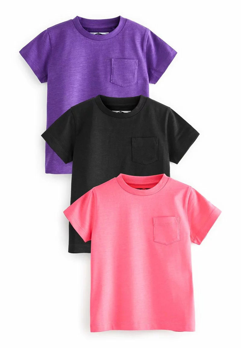 Next Kinder 3 PACK - T-Shirt Basic - Black 1 Next Kinder 3 PACK - T-Shirt Basic - Black