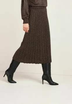 Next Damen SPARKLE - A-Linien-Rock - Dark Brown