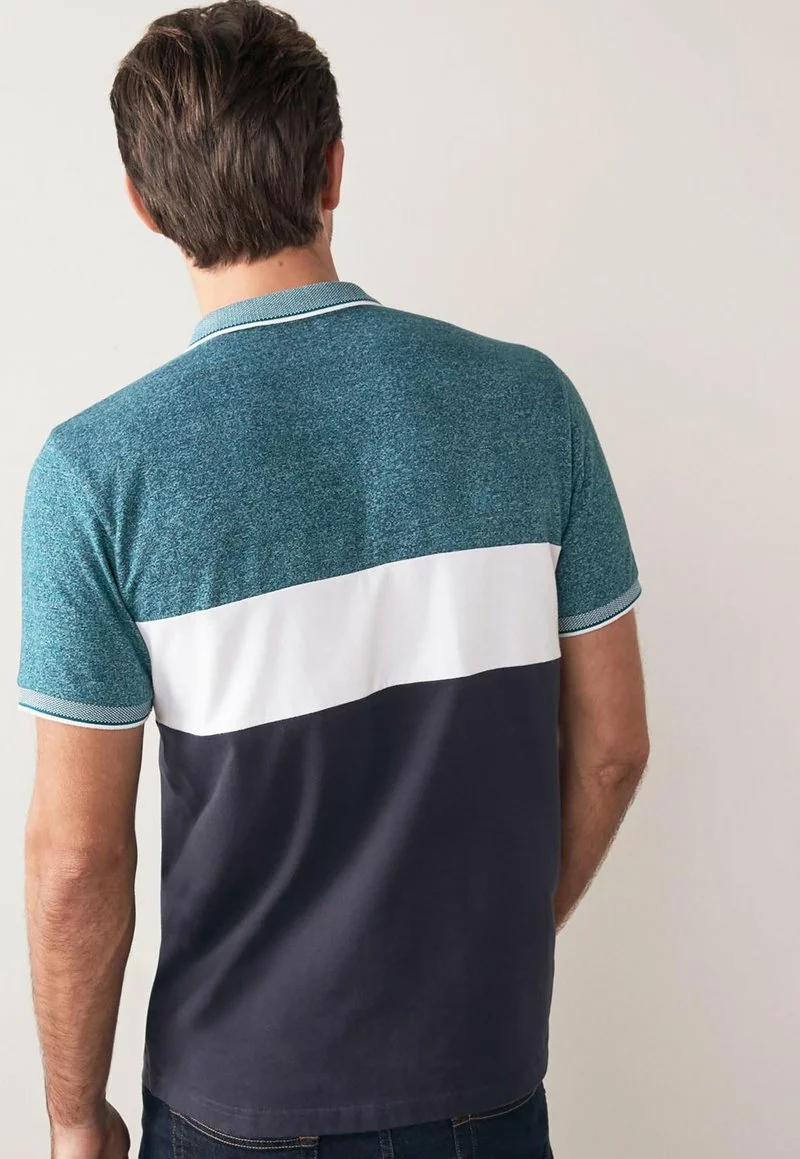 Next Herren CHEST BLOCK - Poloshirt - Blue 3 Next Herren CHEST BLOCK - Poloshirt - Blue – Bild 3