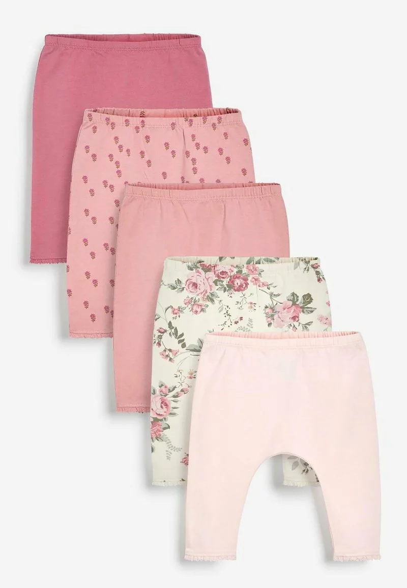 Next Kinder FLORAL 5 PACK (0MTHS-3YRS) - Leggings - Hosen - Pink/light Green 1 Next Kinder FLORAL 5 PACK (0MTHS-3YRS) - Leggings - Hosen - Pink/light Green