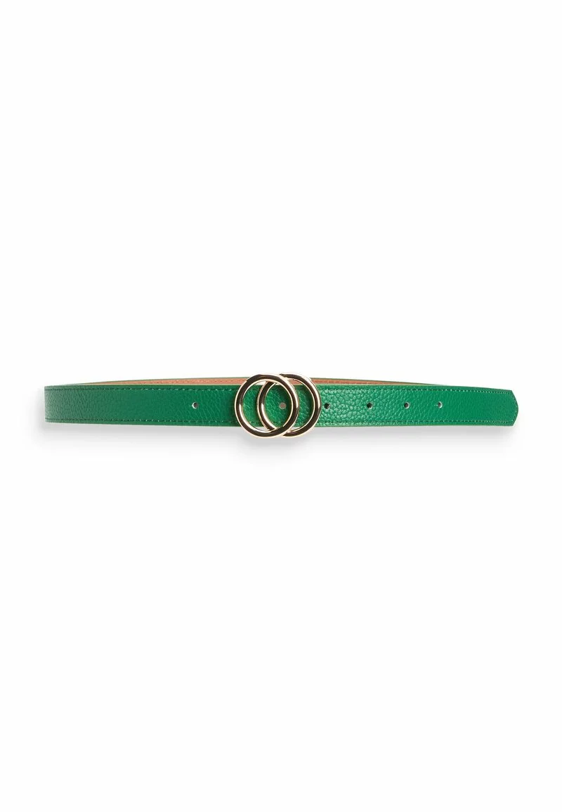 Next Damen CIRCLE BUCKLE - Gürtel - Green 1 Next Damen CIRCLE BUCKLE - Gürtel - Green