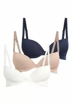 Next Damen CARRIE LIGHT PAD PLUNGE COTTON BLEND BRAS 3 PACK - Bügel BH - Blue 14 Next Damen CARRIE LIGHT PAD PLUNGE COTTON BLEND BRAS 3 PACK - Bügel BH - Blue -Next Großes Kaufhaus 251b19c3613e40fd87af476d4631273b