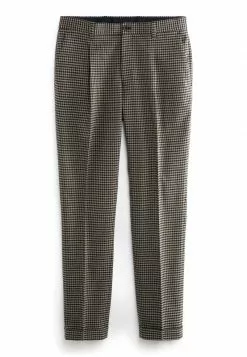 Next Herren DOGTOOTH - Stoffhose - Tan Brown