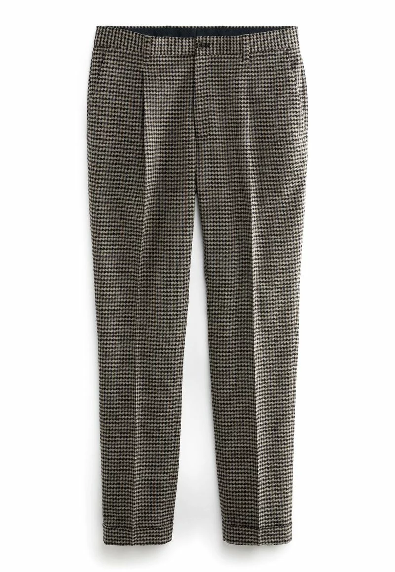 Next Herren DOGTOOTH - Stoffhose - Tan Brown 1 Next Herren DOGTOOTH - Stoffhose - Tan Brown