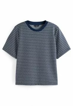 Next Damen JACQUARD - T-Shirt Print - Navy Blue Geo 9 Next Damen JACQUARD - T-Shirt Print - Navy Blue Geo -Next Großes Kaufhaus 255676bd561644a0bb43498e963e587e