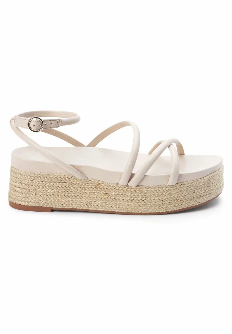 Next Damen Plateausandalette - White 1 Next Damen Plateausandalette - White