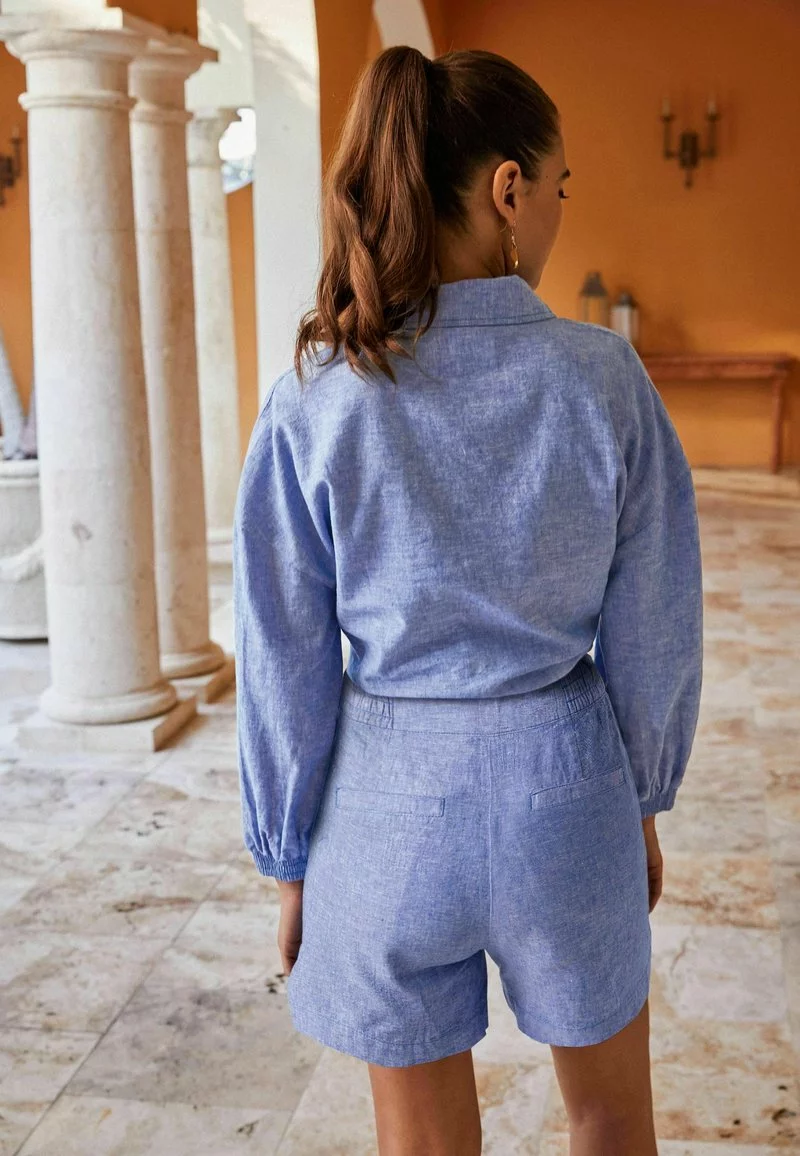 Next Damen KNOT FRONT - Hemdbluse - Blue Chambray 3 Next Damen KNOT FRONT - Hemdbluse - Blue Chambray – Bild 3