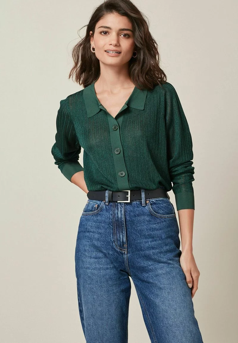 Next Damen Strickjacke - Green 1 Next Damen Strickjacke - Green