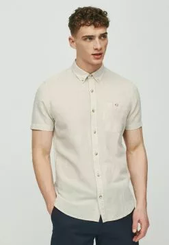 Next Herren SHORT SLEEVE - Hemd - Neutral Cream