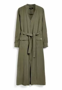 Next MIDI ZIP FRONT - Blusenkleid - Khaki Green | Damen -Next Großes Kaufhaus 276df2d19b1742e3ae4bf3d3e566f220