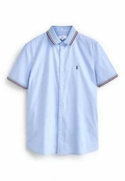 Next Herren STRETCH OXFORD TIPPED COLLAR SHORT SLEEVE - Hemd - Blue -Next Großes Kaufhaus 27b59cec6e714377a969dad26cf40009