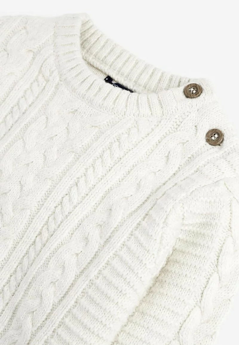 Next Kinder CABLE CREW - Strickpullover - Off-white 3 Next Kinder CABLE CREW - Strickpullover - Off-white – Bild 3