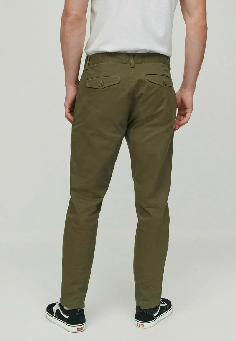 Next Herren PLEATED STRETCH - Stoffhose - Green 2 Next Herren PLEATED STRETCH - Stoffhose - Green – Bild 2