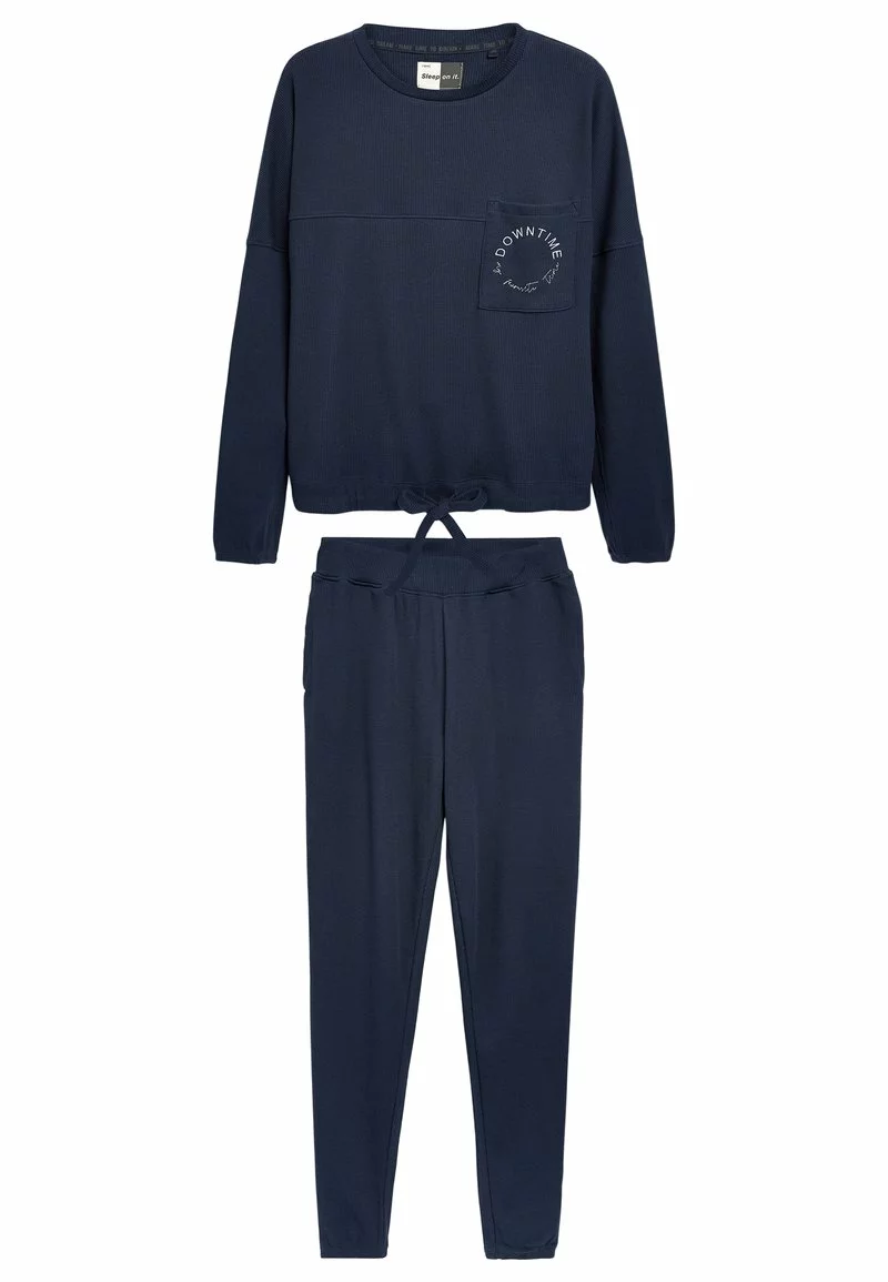 Next Damen BLEND WAFFLE - Nachtwäsche Set - Dark Blue 4 Next Damen BLEND WAFFLE - Nachtwäsche Set - Dark Blue – Bild 4