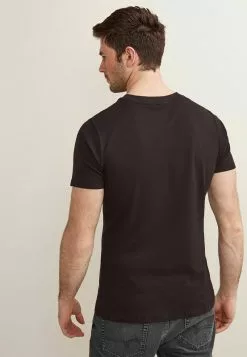 Next MUSCLE FIT - T-Shirt Basic - Black | Herren