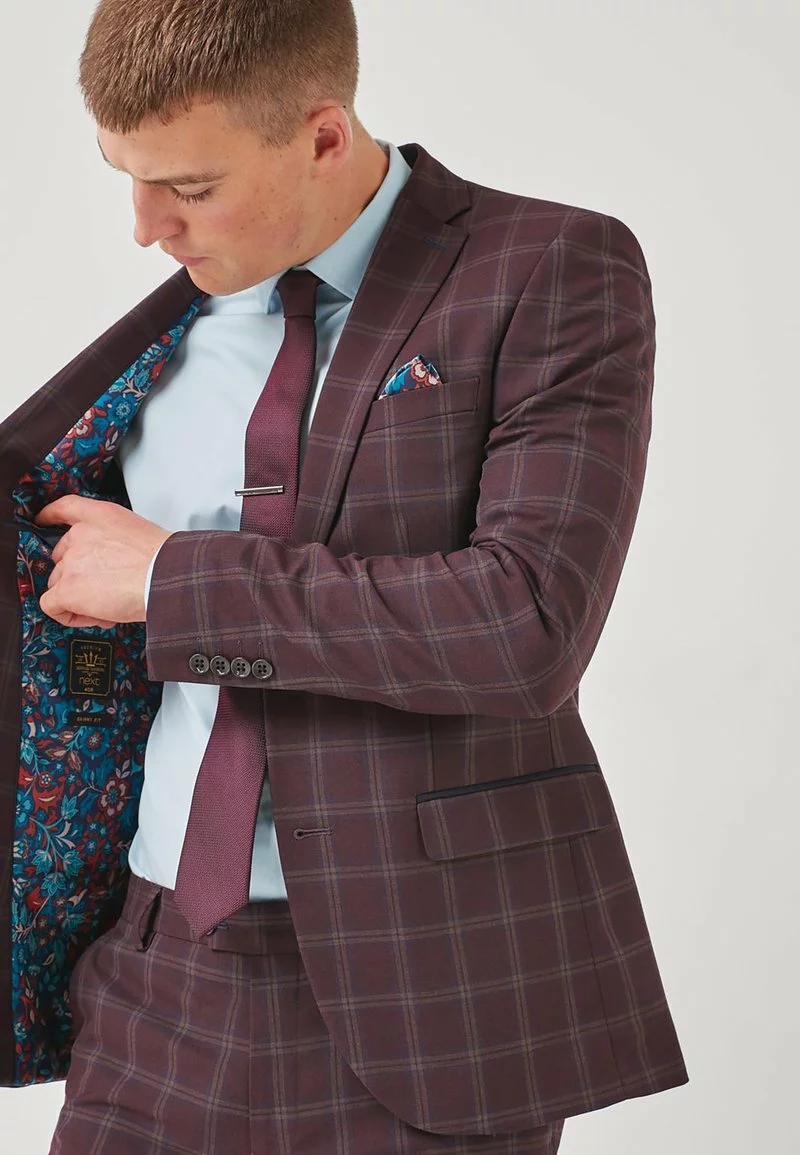 Next Herren Anzugsakko - Dark Purple 4 Next Herren Anzugsakko - Dark Purple – Bild 4