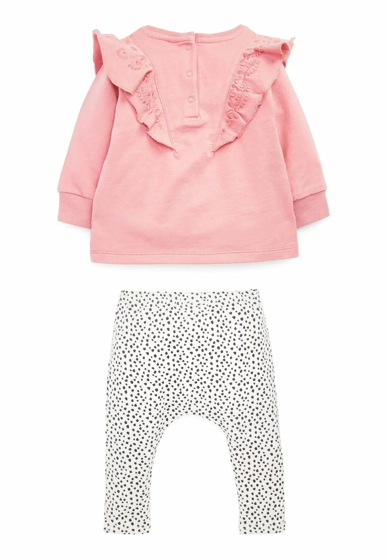 Next Kinder BABY 2 PIECE FRILL SET - Sweatshirt - Pink/black/white 2 Next Kinder BABY 2 PIECE FRILL SET - Sweatshirt - Pink/black/white – Bild 2