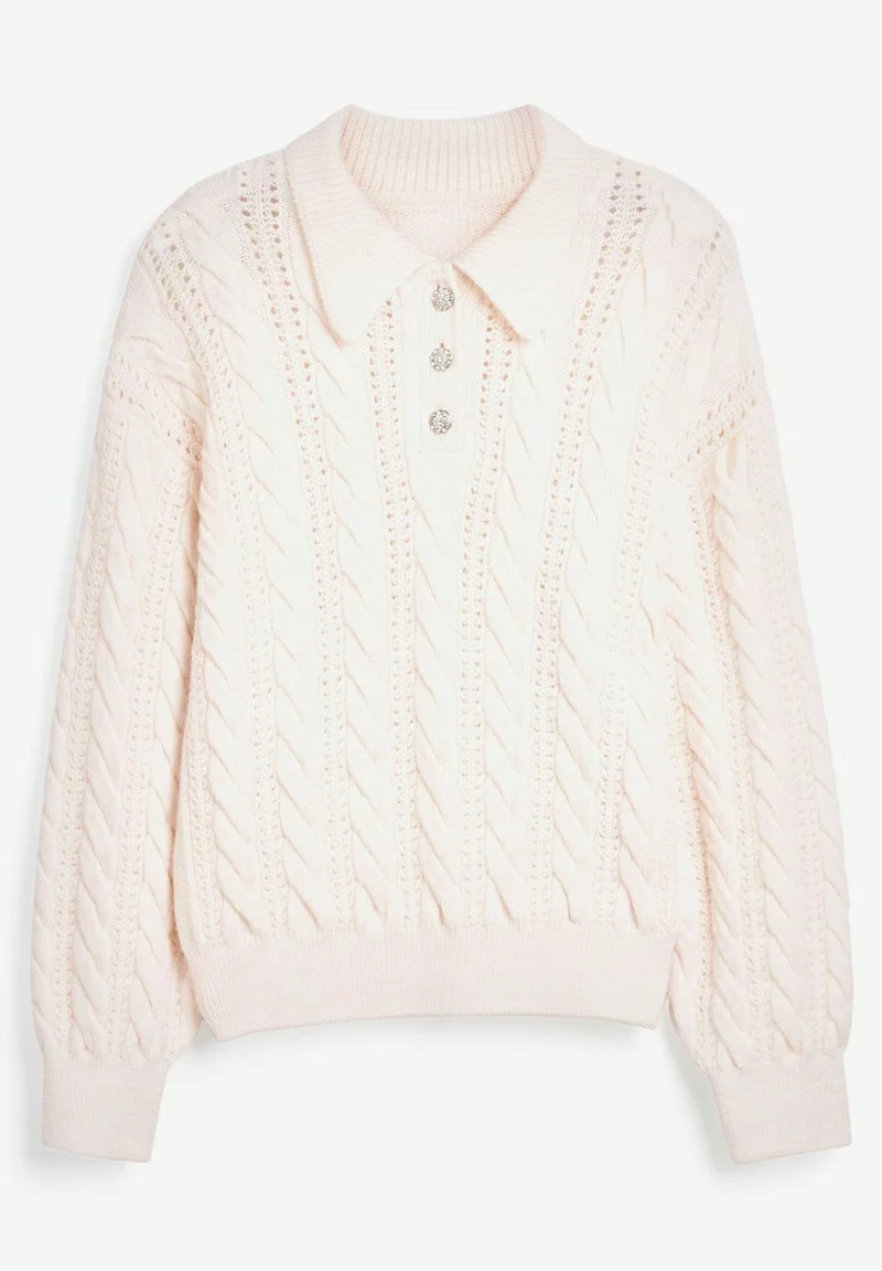 Next Damen GEM CABLE - Strickpullover - Off White 6 Next Damen GEM CABLE - Strickpullover - Off White – Bild 6