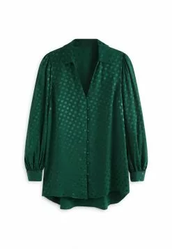 Next Damen JACQUARD COLLARED - Hemdbluse - Green 9 Next Damen JACQUARD COLLARED - Hemdbluse - Green -Next Großes Kaufhaus 2b24855964c34fdba68b326b26341b95