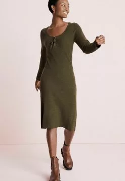 Next Strickkleid - Khaki | Damen