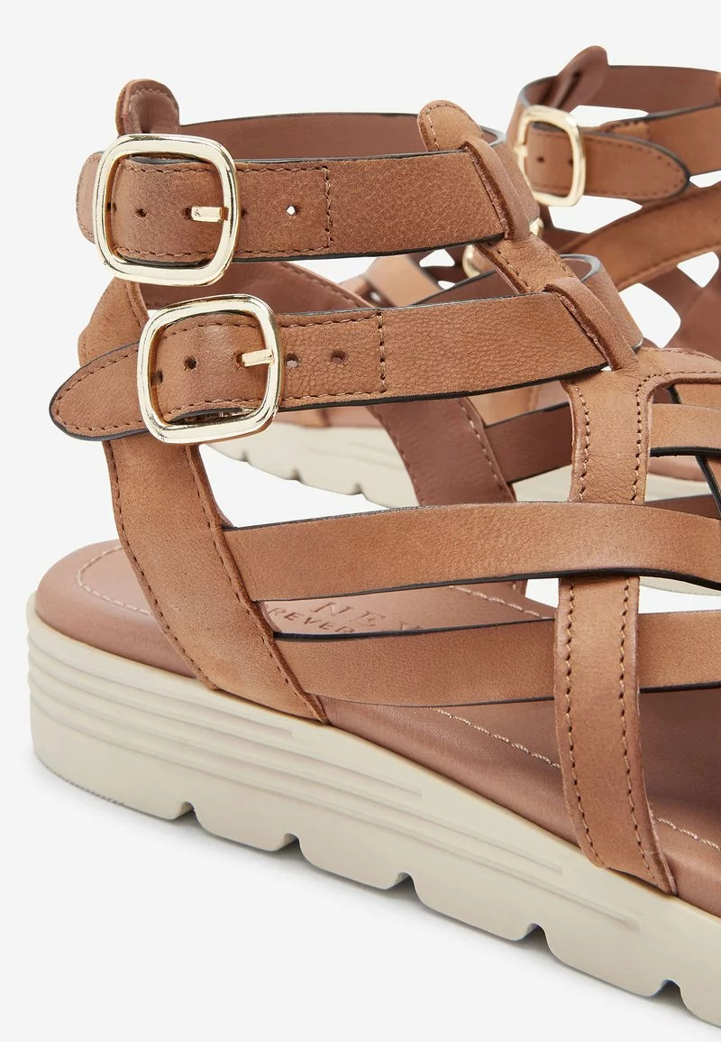 Next Damen Keilsandalette - Tan 5 Next Damen Keilsandalette - Tan – Bild 5