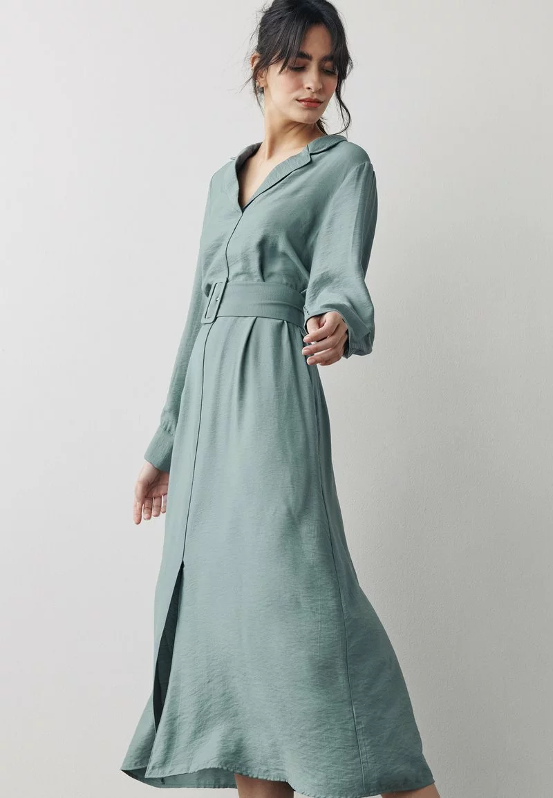 Next Damen LONG SLEEVE - Freizeitkleid - Grey 1 Next Damen LONG SLEEVE - Freizeitkleid - Grey