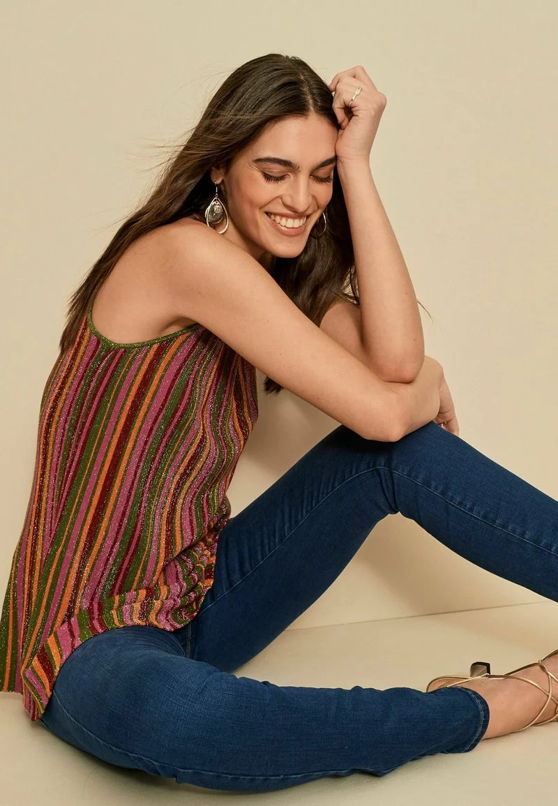 Next Damen LUREX SLEEVELESS - Top - Multi Stripe 4 Next Damen LUREX SLEEVELESS - Top - Multi Stripe – Bild 4